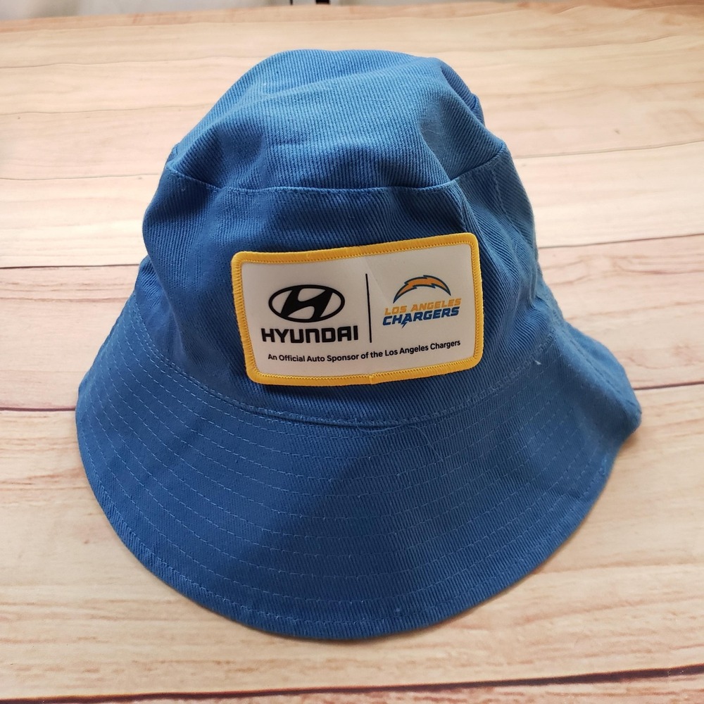 Los‎ Angeles Chargers Bucket Hat Cap Mens Blue NFL Football Reversible Hyundai